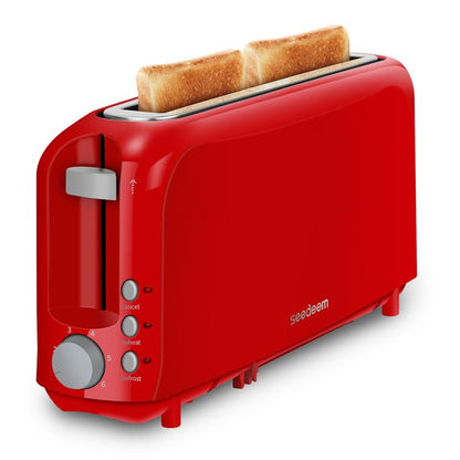 Ultra-thin slicer toaster suitable for any kitchen space, with 6 levels of toasting control.